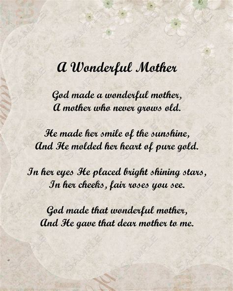 A Mother's Love Poem