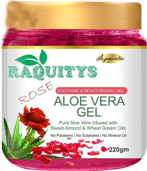 RAQUITYS Pure Natural Pure Rose Aloe Vera Gel Fragrance For Hair And ...