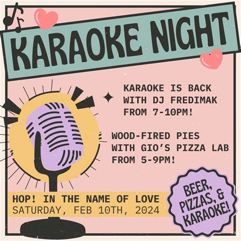 ? HOP! IN THE NAME OF LOVE ?️ KARAOKE•PIZZA•BEER, Eleventhree Brewing ...