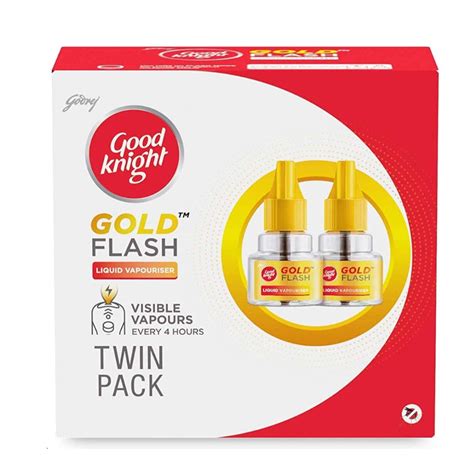 GOOD KNIGHT GOLD FLASH LIQUID VAPORIZER PACK OF 2 || S1 – RK Bazar Grocery