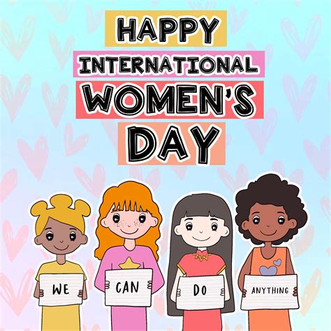 Cute Girls Happy International Women's Day Card | Boomf