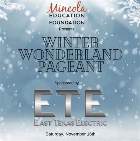 Winter Wonderland Market Pageant, Mineola Civic Center and RV Park, 16 ...