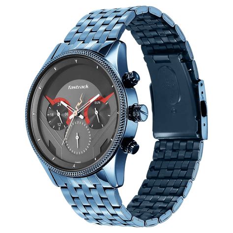 Buy Online Fastrack Thor Quartz Multifunction Grey Dial Metal Strap ...
