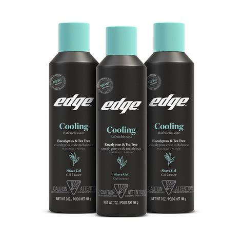 Edge Shave Gel for Men, Cooling Eucalyptus & Tea Tree, 7oz (3 Pack ...