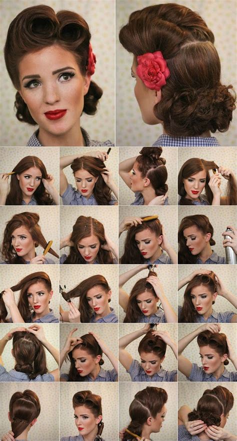 Image result for 50s Style Hair Tutorial