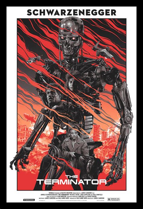 Set Of 2 Art Movie Poster - Terminator - Premium Quality Framed Poster ...