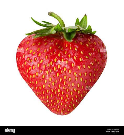 Strawberries berry isolated on white background Stock Photo - Alamy