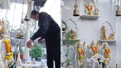 Inside Amitabh Bachchan's beautiful white temple at his Mumbai home ...