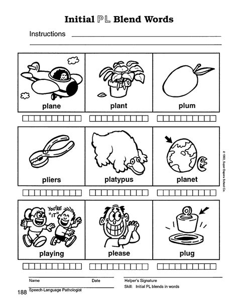 Speech Therapy with Miss Nicole: L blend words