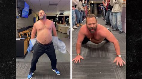 Bert Kreischer Strips Off Shirt in Raunchy 'Jennifer Hudson Show' Spirit Tunnel Dance