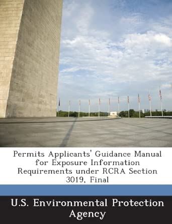 Permits Applicants' Guidance Manual for Exposure Information ...