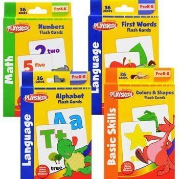 Buy Playskool Flash Cards with Reward Stickers - 4 Sets of Flash Cards ...