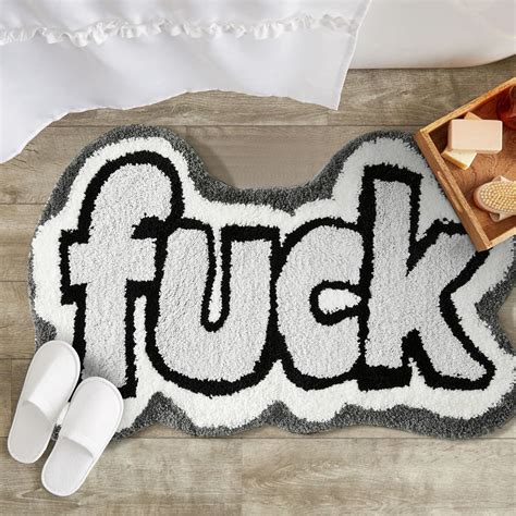 Amazon.com: RoomTalks Cute Black White Bathroom Rugs Boho Fun Bath Mat ...