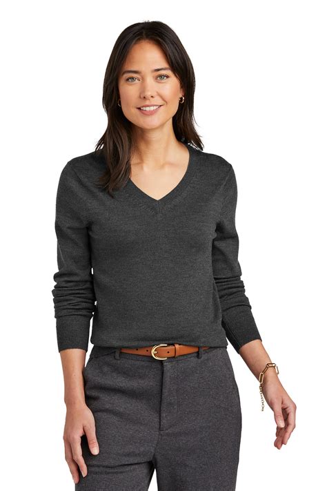 Brooks Brothers Women’s Washable Merino V-Neck Sweater | Product | SanMar