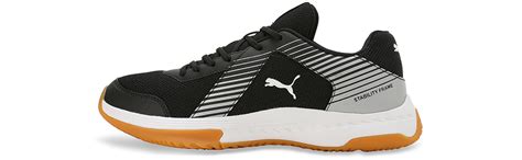 Puma Unisex-Adult Badminton Smash Sprint Black-White-Silver Indoor Shoe ...