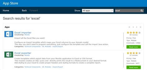 Data Model Excel Mendix 的图像结果