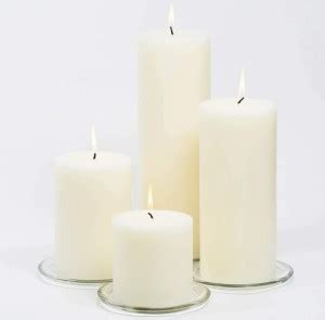 Be Calm Smooth Scented Pure Wax Pillar Candle Candle Price in India ...