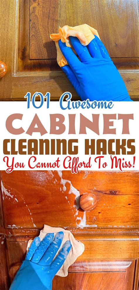 101 Ways To Clean & Remove Grease From Wood Cabinets | Cleaning hacks ...