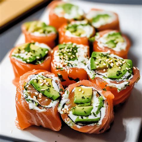 Tzatziki Avocado Salmon Rolls