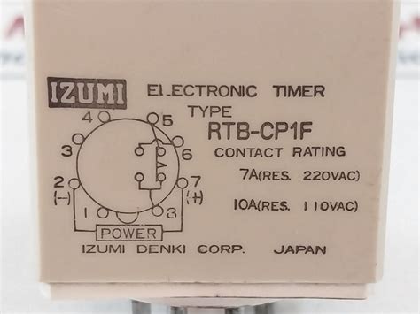Izumi Denki Rtb-cp1F Electronic Timer 0-6 Seconds – Aeliya Marine