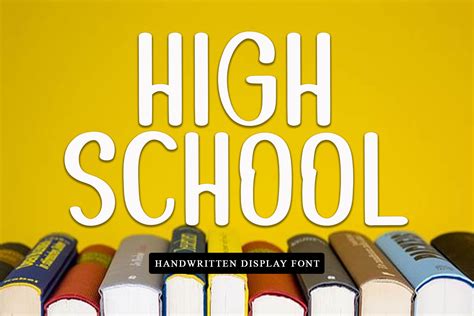 High School Font by GufronKFM · Creative Fabrica