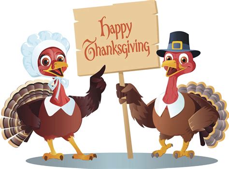 Happy Thanksgiving Turkey Cartoon