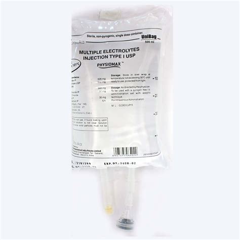 Physiomax 500ml Unibag Inj (Otsuka) Price, Uses, Side Effects ...
