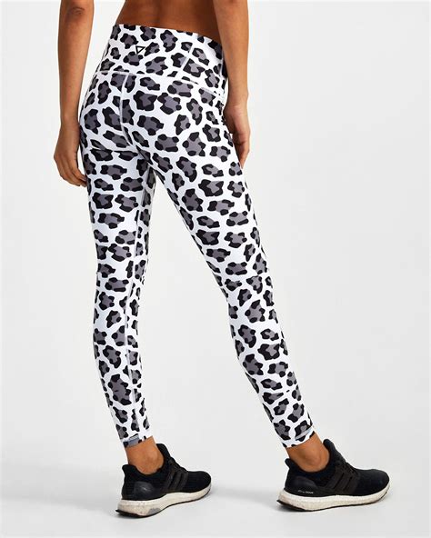 Snow Leopard Animal Print Leggings | Squat Proof Leggings | GYMVERSUS
