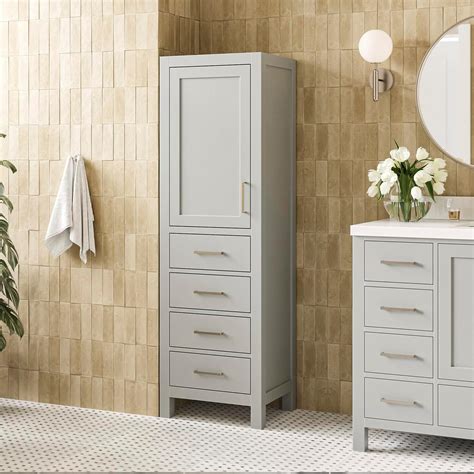 Amazon.com: ARIEL Cambridge Bathroom Storage Cabinet - Solid Hevea Wood ...