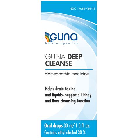 Buy Guna Deep Cleanse Homeopathic All Natural Systemic Body Cleansing ...