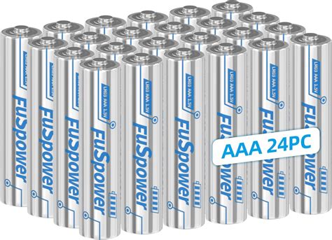 Amazon.com: Fuspower AAA Battery Triple a Batteries LR03 1.5V Alkaline ...