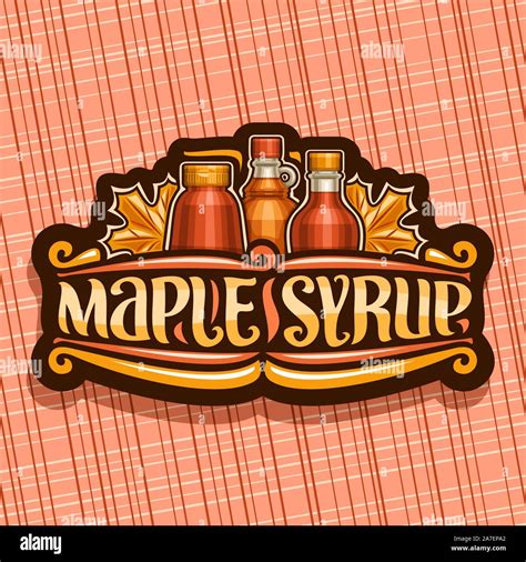 Dark maple syrup Stock Vector Images - Alamy
