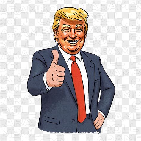 Donald Trump Thumbs up PNG - Etsy