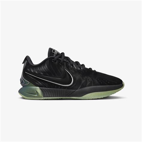 Buy Black, Mtlc Pewter Iron, Grey Oil and Green Nike Lebron XXI Tahitian EP Shoes for Men Online ...