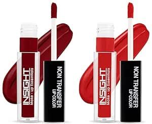 Buy INSIGHT Non Transfer Matte Lip Color, 4Ml (03 Divine Wine) & Lip ...