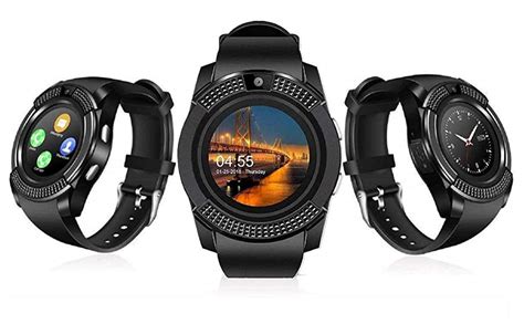 AYBOR V8 Bluetooth Calling Smartwatch with BT 3.0 Support SIM and TF ...