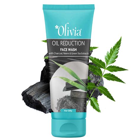 Olivia Oil Reduction Face Wash With Charcoal Neem And Green Tea ...