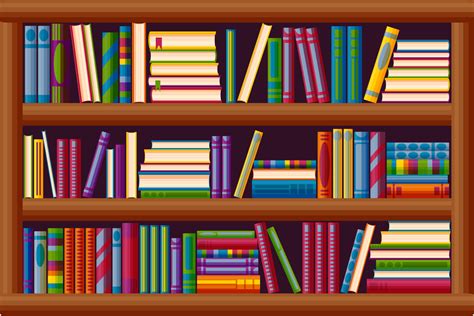 Bookshelves Cartoon at Alana Mcgovern blog