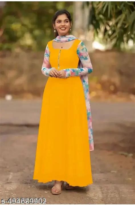 ALISHA Gowns - Ethnic WHIT DUPPATA