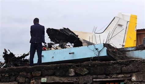 Congo plane crash: Dozens dead after aircraft crashes into residential ...