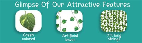 Buy Optima Traders Artificial Creepers with Green Leaves for Wall ...