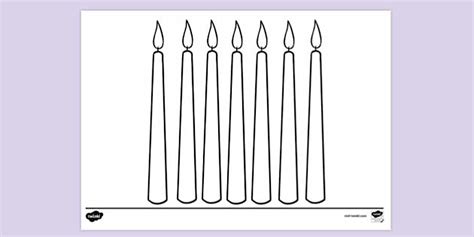 Mishumaa Saba Colouring Sheet | Colouring Sheets