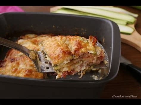 LASAGNA DI ZUCCHINE SPECK E PROVOLA ricetta furba!   YouTube