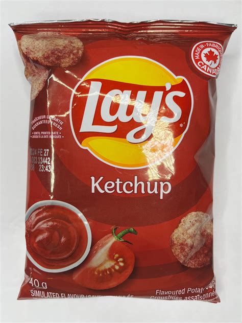 Lays Ketchup Chips (Canada) - www.professorsnacks.com