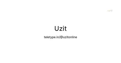 Uzit — Teletype