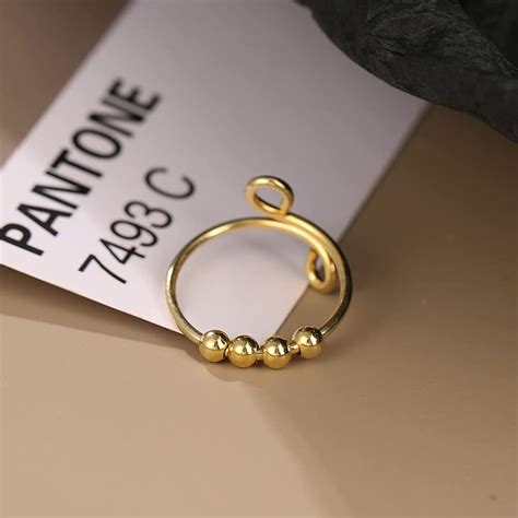 Buy Coil Ring Finger Adjustable For Women Rings For Anxiety Single ...