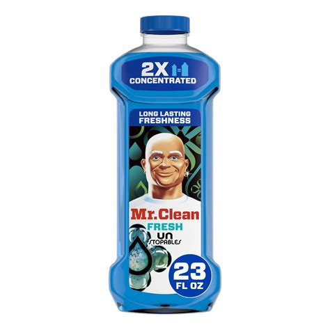 Mr. Clean 2X Concentrated Multi Surface Cleaner with Unstoppables Fresh ...
