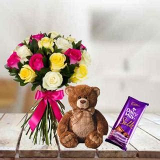 Send Roses, Teddy & Dairy Milk Silk Online in India at Indiagift.in