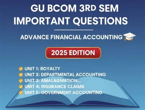 Advance Financial Accounting Important, Common Question For Exam ...