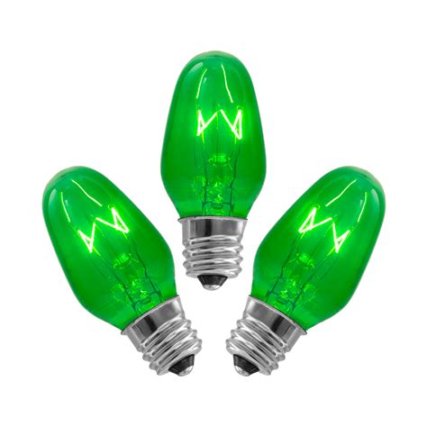 15-Watt Bulb - 3-pack - Green